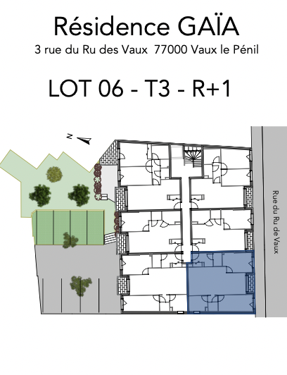 Appartement 3 pièces Vaux le penil disponible à la Vente